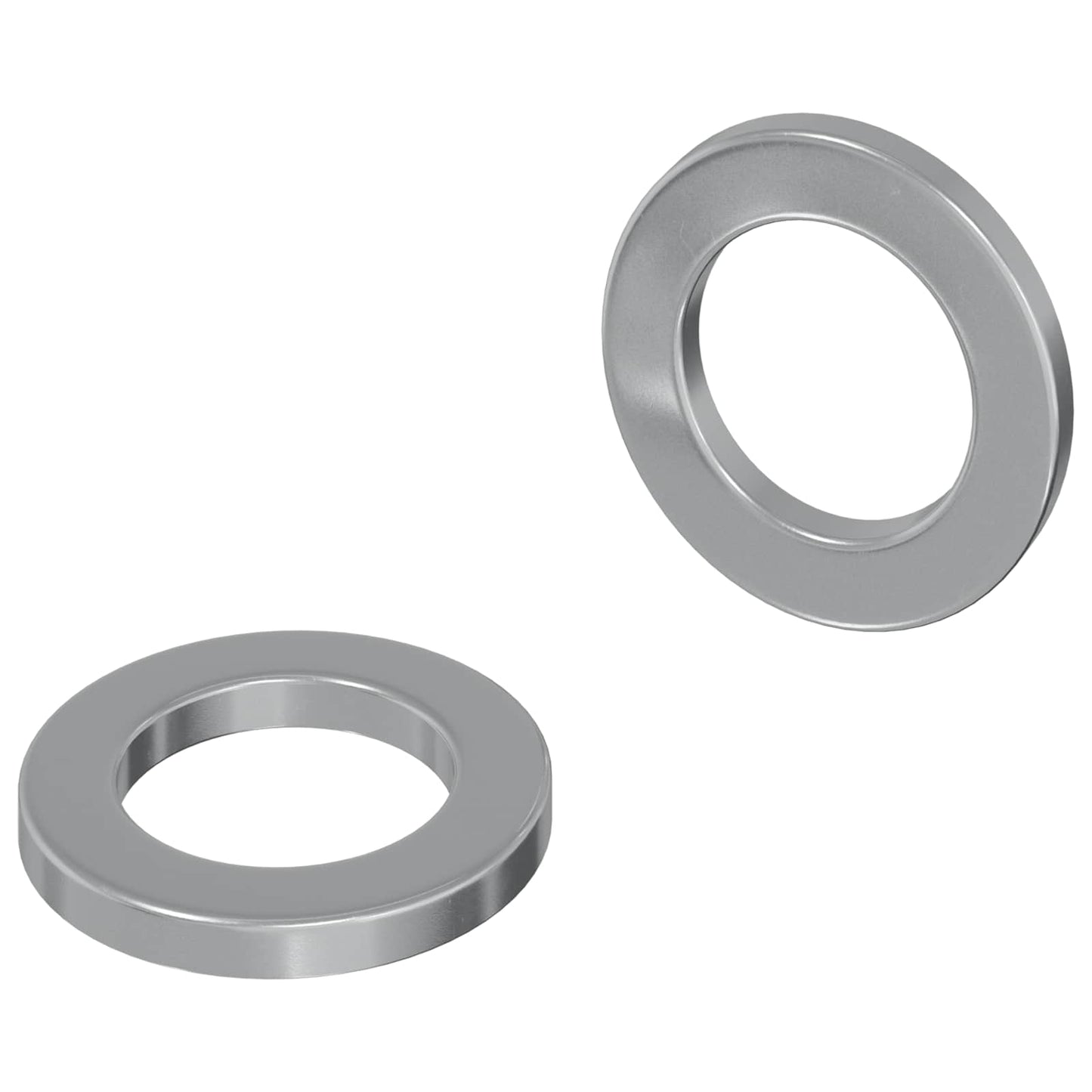 Rondelle 2 pcs Argento 10 x 10 x 1,2 mm Acciaio