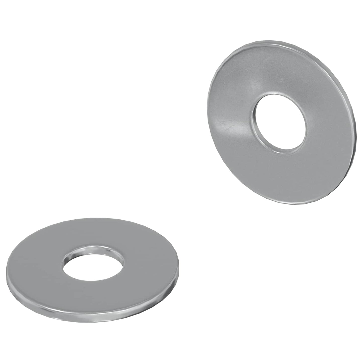 Rondelle 2 pcs Argento 18 x 18 x 1,2 mm Ferro