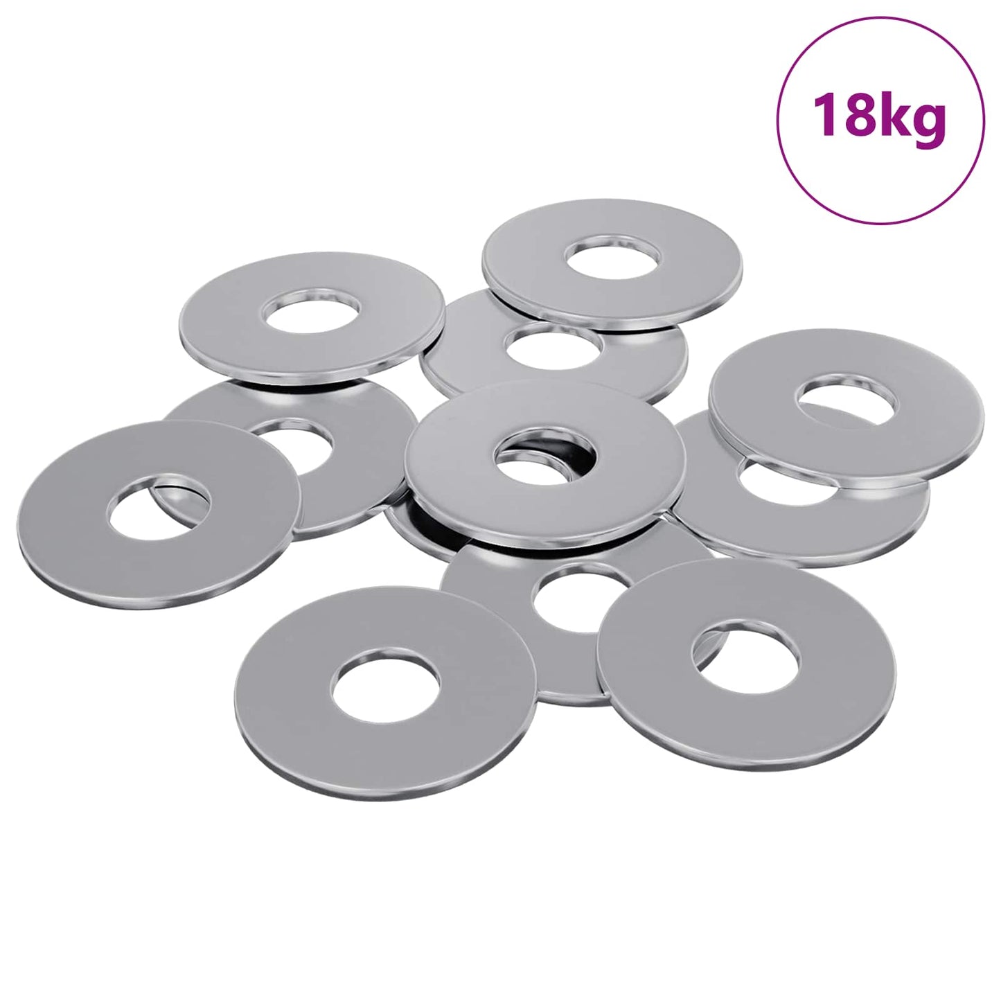 Rondelle 9000 pcs Argento Ferro