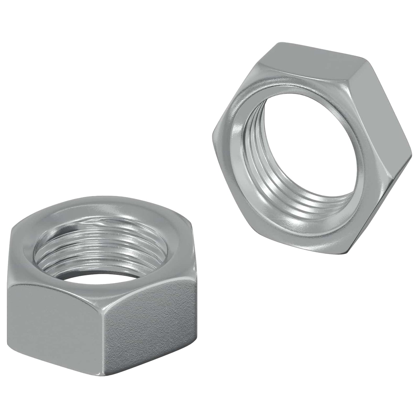 Dado esagonale 2 pcs Argento M6 Metallo