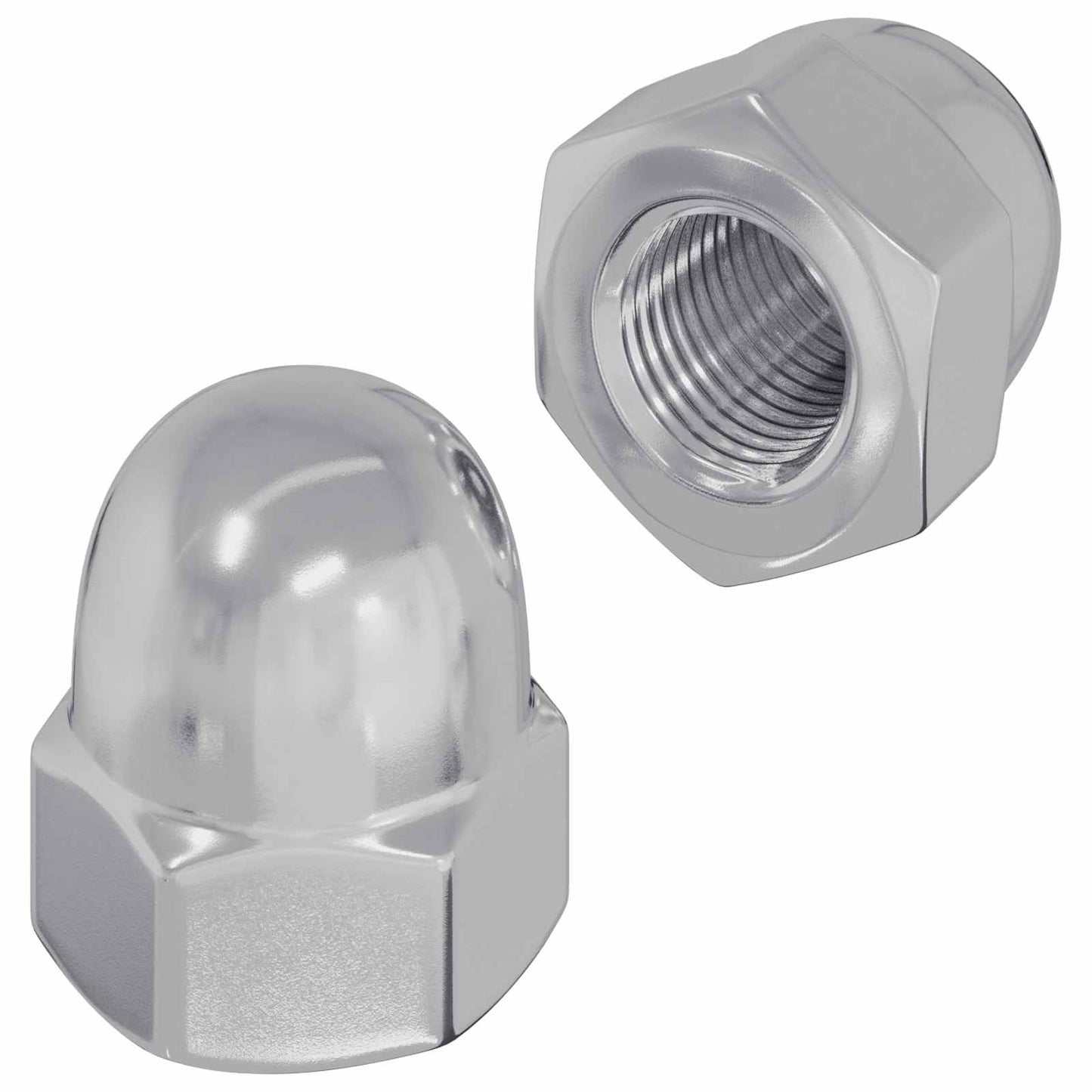 Nuts a Ghianda 2 pcs Argento 12,8 x 12,8 x 6,5 cm Acciaio