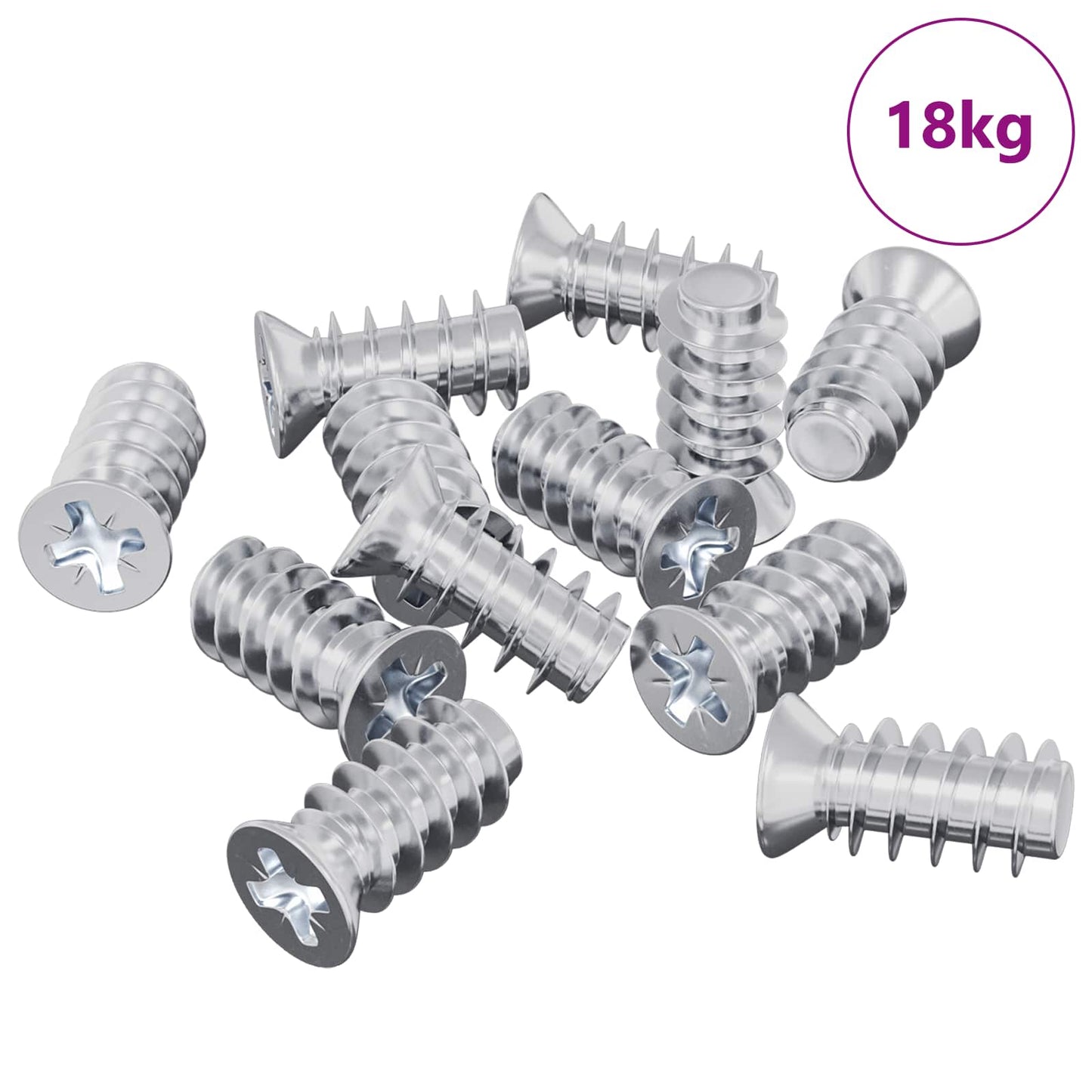 Vite 10909 pcs Argento M6 x 12 mm Ferro