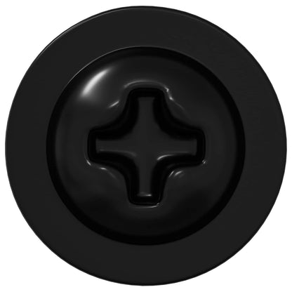 Chiodo autofilettante 12 pcs Nero 3,5 x 12 mm Ferro