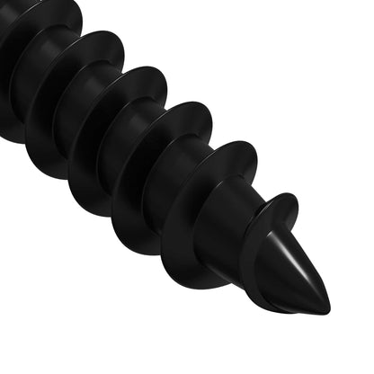Chiodo autofilettante 2 pcs Nero 4 x 25 mm Acciaio