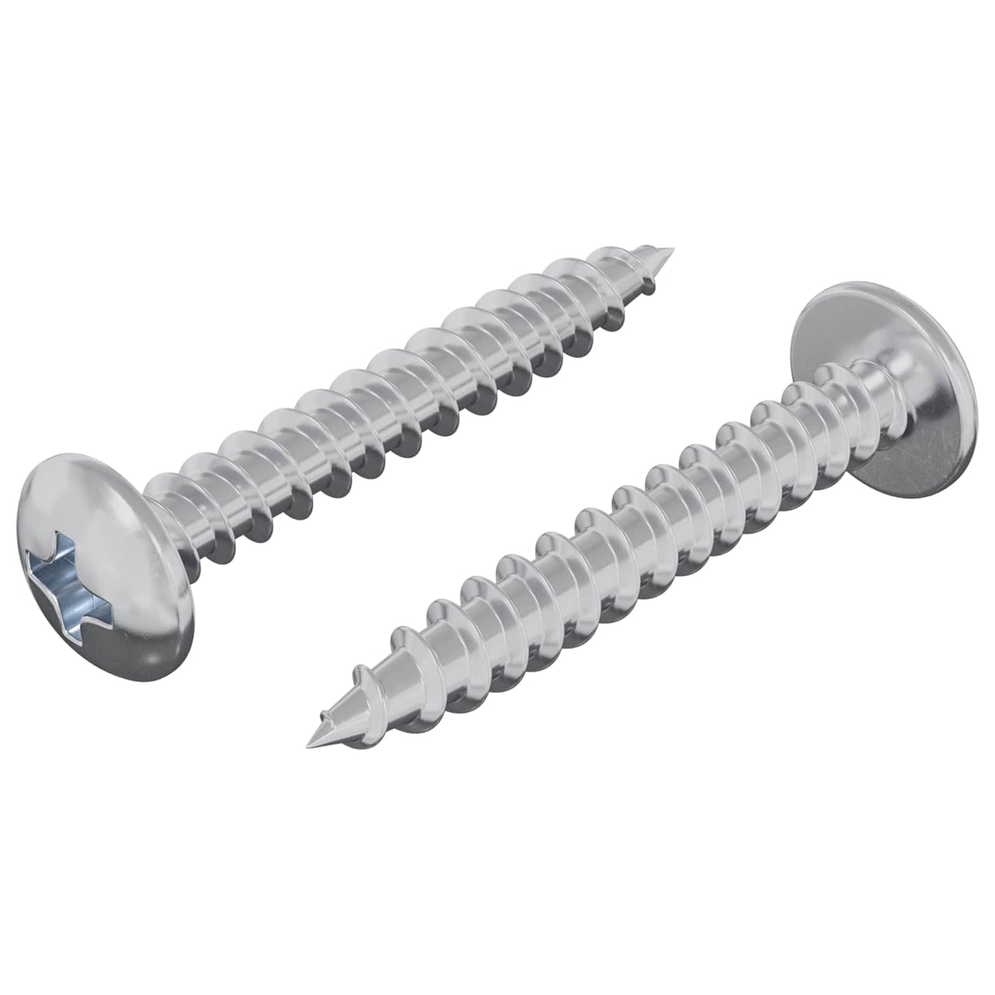 Vite in Legno 2 pcs Argento M4 x 28 mm Ferro