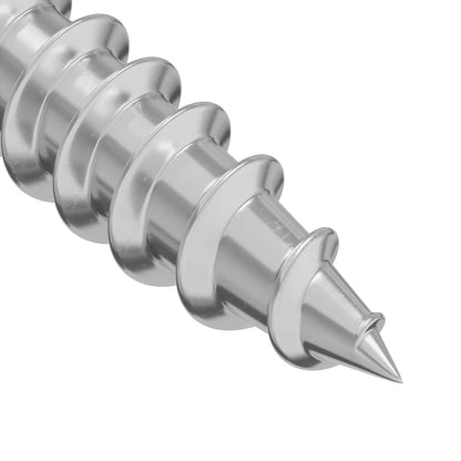 Vite in Legno 12 pcs Argento M4 x 28 mm Ferro