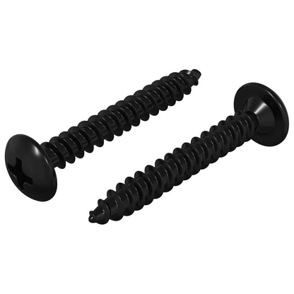 Chiodo Filettato 2 pcs Nero M4 x 28 mm Acciaio