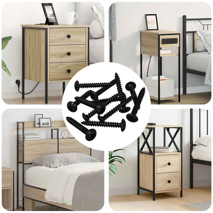 Chiodo Filettato 8219 pcs Nero Acciaio