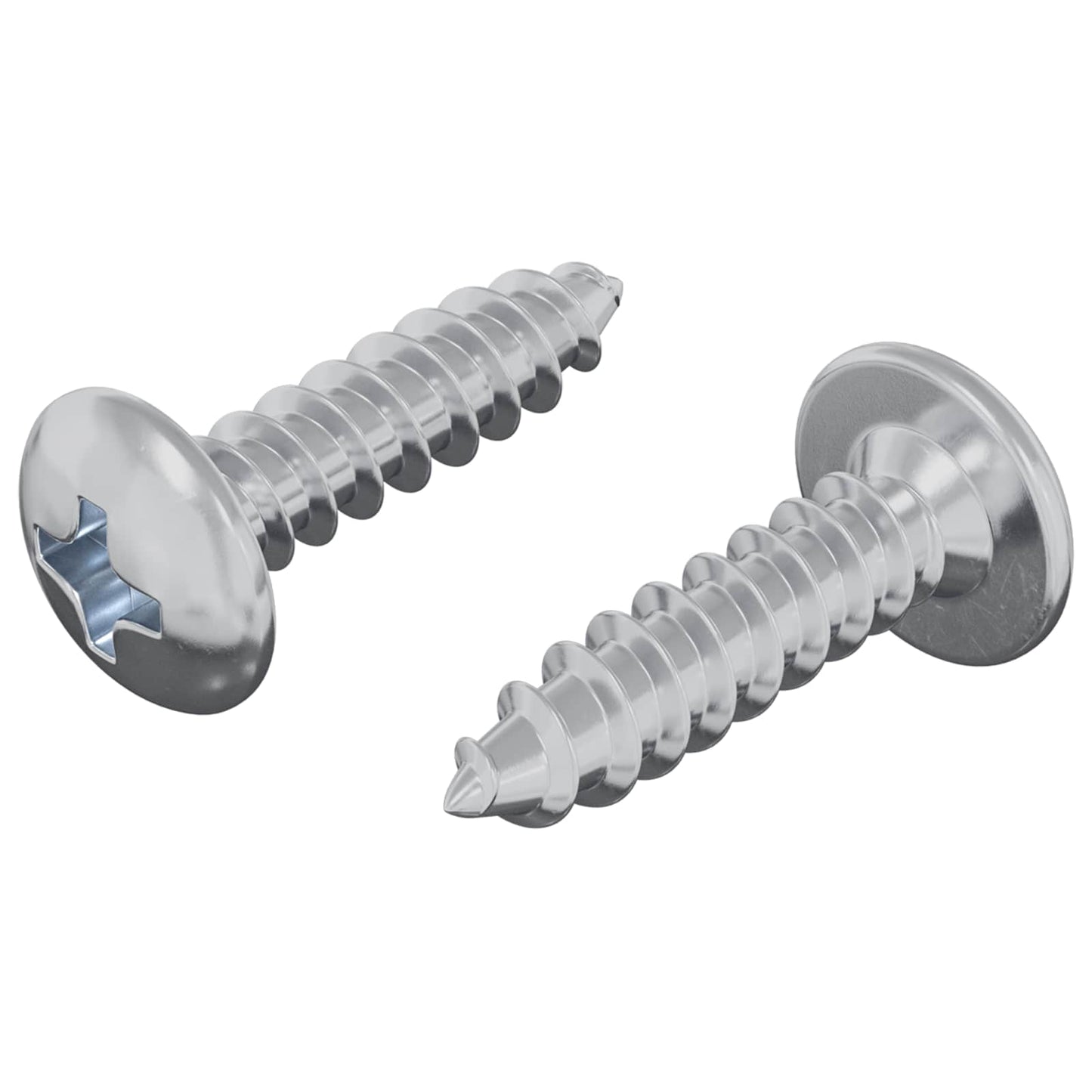 Vite 2 pcs Argento M4 x 16 mm Acciaio