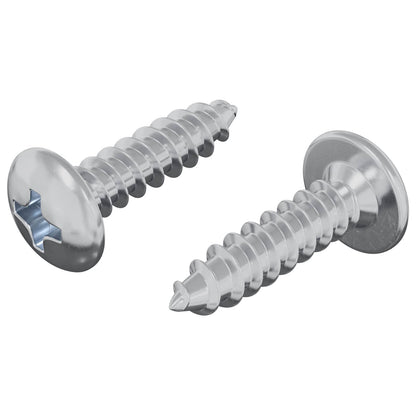 Vite 2 pcs Argento M4 x 16 mm Acciaio