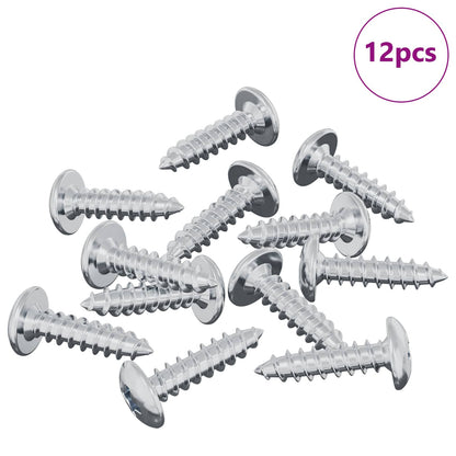 Vite 12 pcs Argento M4 x 16 mm Acciaio