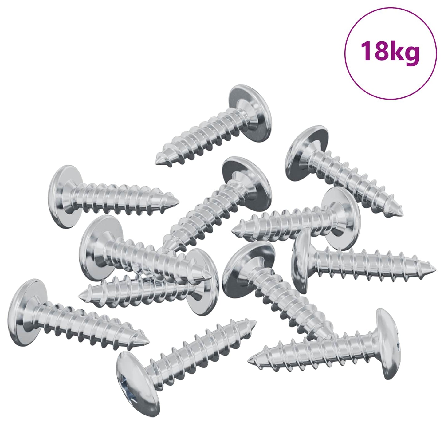 Vite 13636 pcs Argento M4 x 16 mm Acciaio