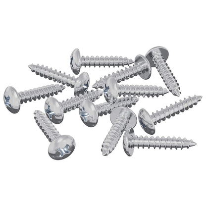 Viti in Legno 12 pcs Argento M3,5 x 20 mm Acciaio