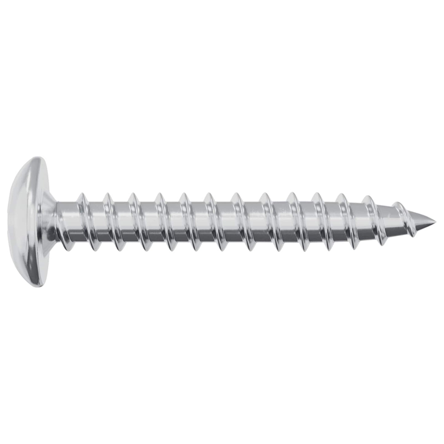 Viti in Legno 12 pcs Argento M4 x 25 mm Acciaio