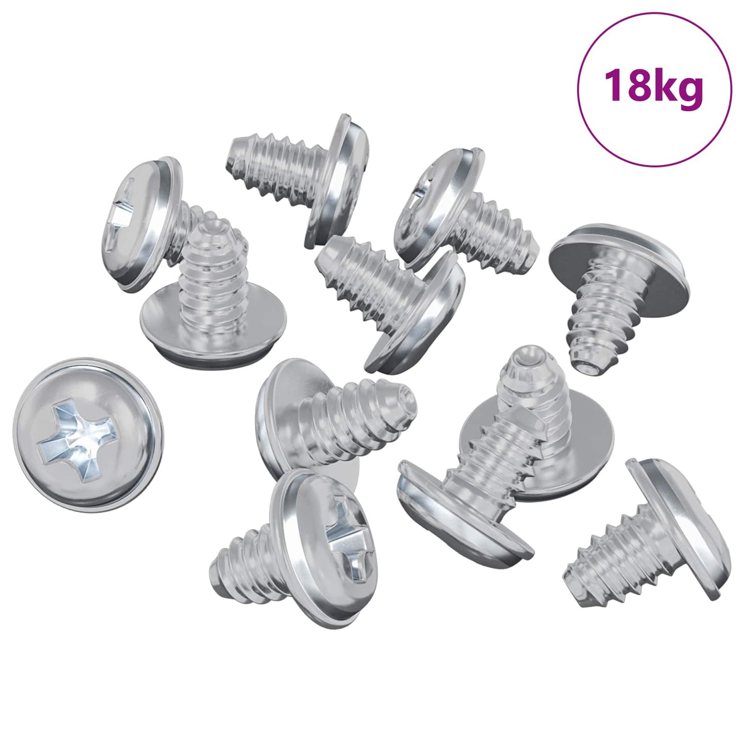 Viti a Brugola 19149 pcs Argento Ferro