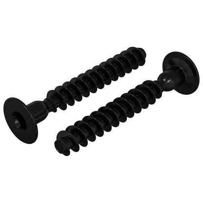Vite a testa esagonale 2 pcs Nero M5 x 40 mm Ferro