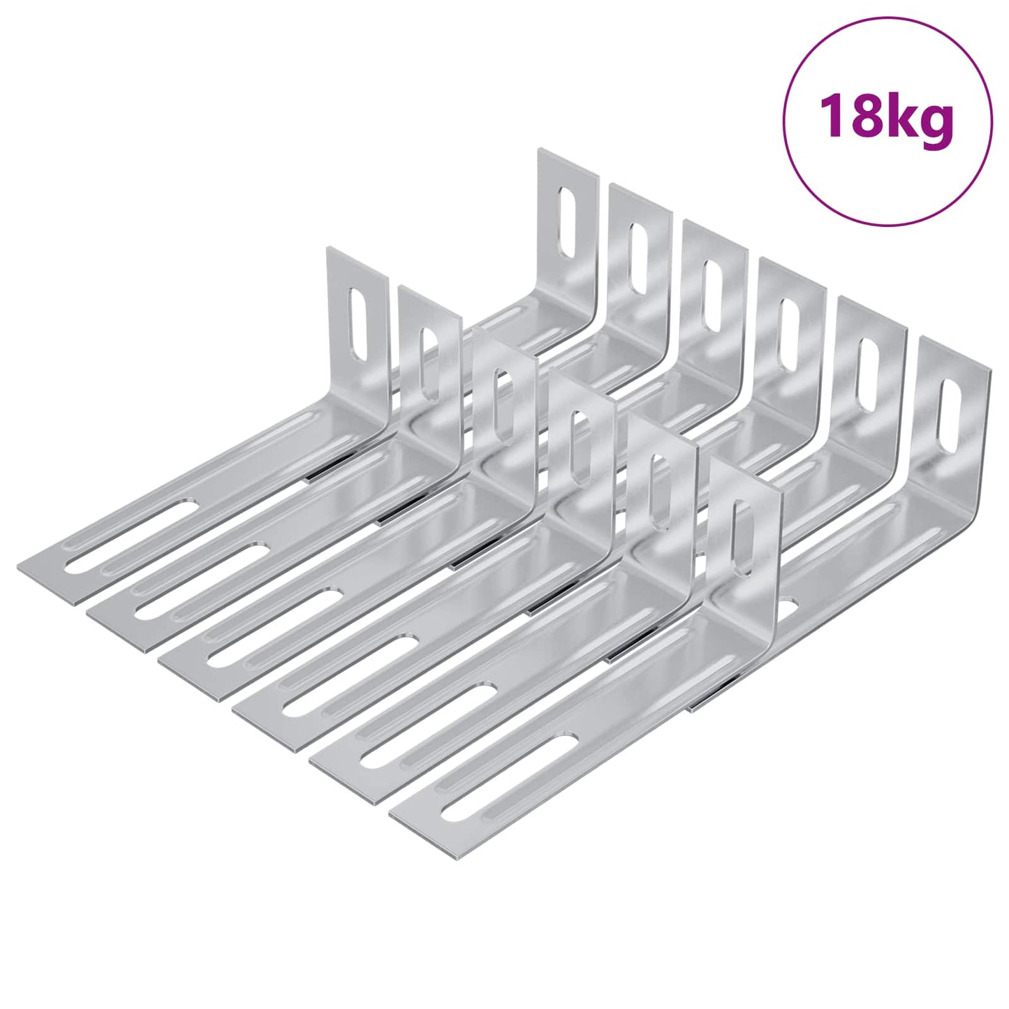 Supporto Anti Ribaltamento Tinta unita 1268 pcs Argento Ferro