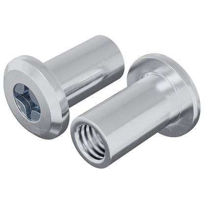 Dado a bloccaggio 2 pcs Argento M6 x 15 mm Acciaio