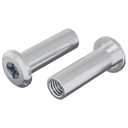 Dado a bloccaggio 2 pcs Argento M6 x 15 mm Acciaio