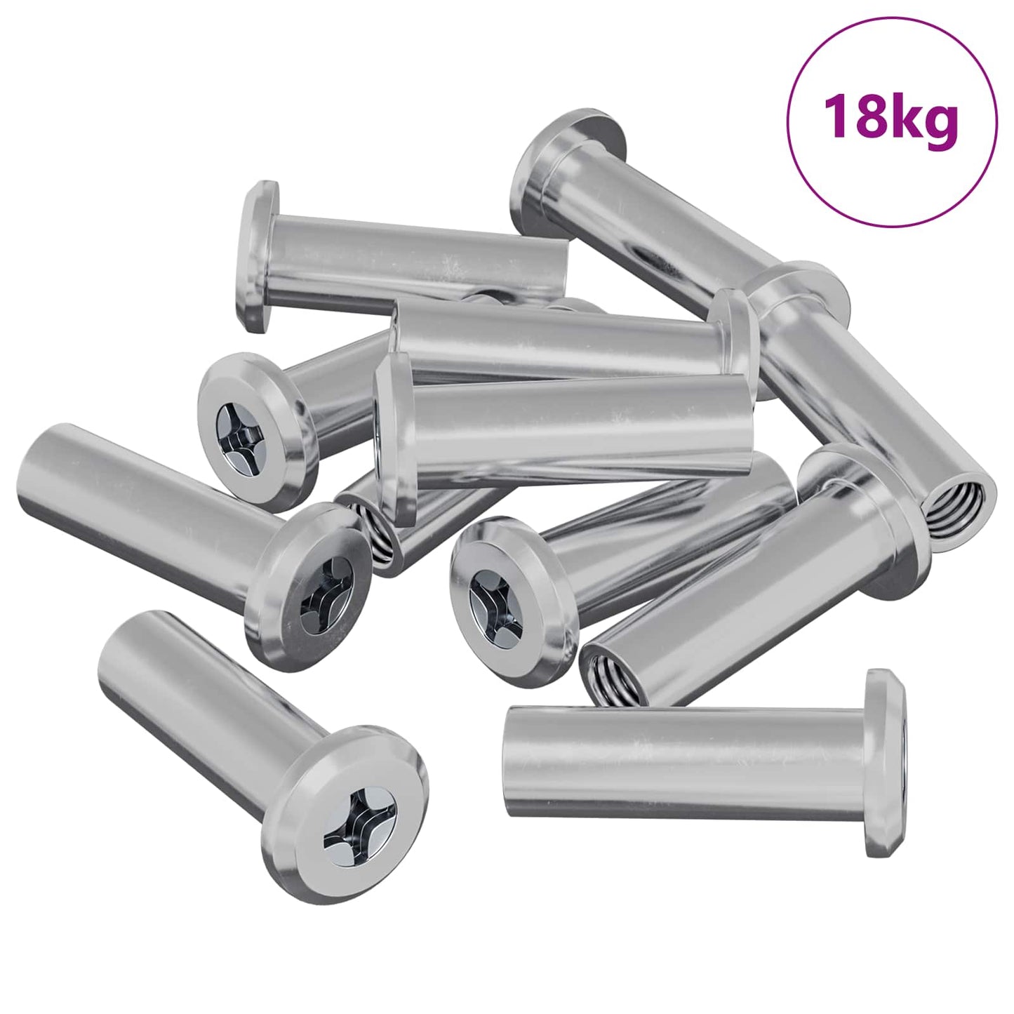 Dado a bloccaggio 2857 pcs Argento Acciaio