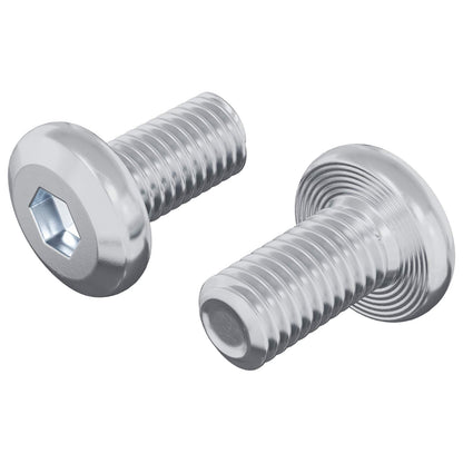 Vite di Blocco Tinta unita 2 pcs Argento M6 x 12 mm Acciaio