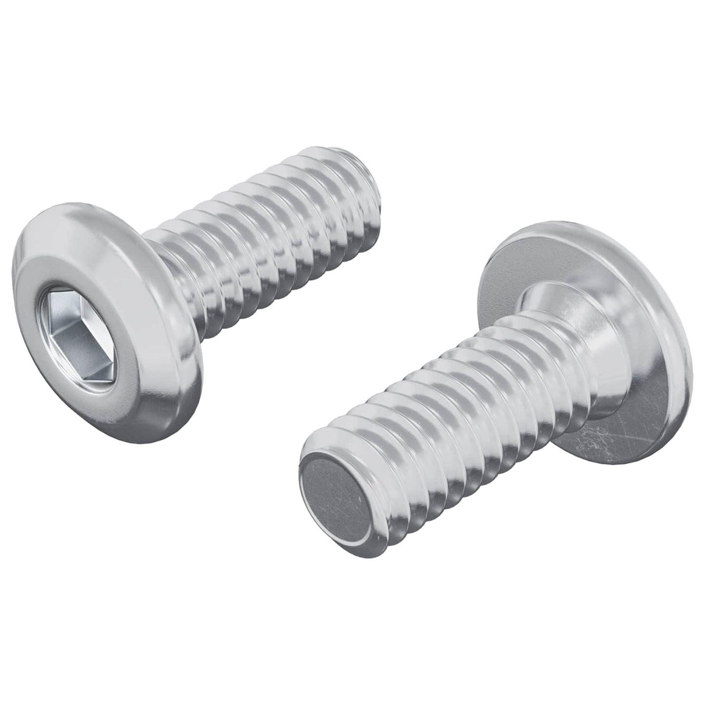 Vite con Testa Bloccante 2 pcs Argento M6 x 15 mm Acciaio