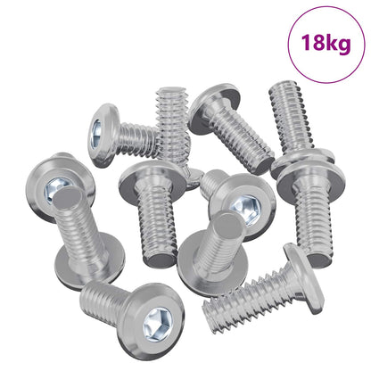 Vite con Testa Bloccante 3600 pcs Argento Acciaio