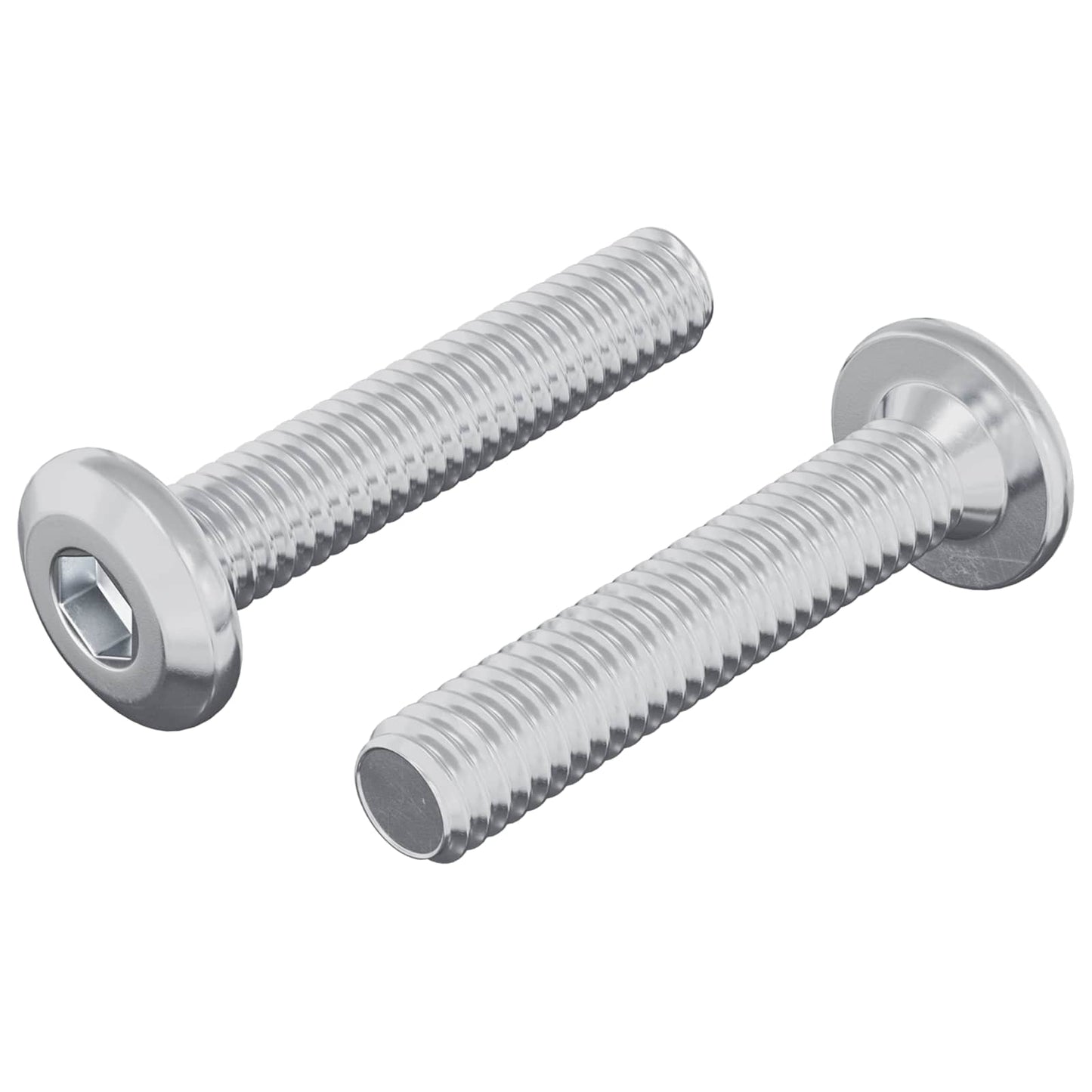 Vite con Testa Bloccante 2 pcs Argento M6 x 35 mm Acciaio