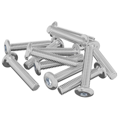 Vite con Testa Bloccante 2647 pcs Argento Acciaio