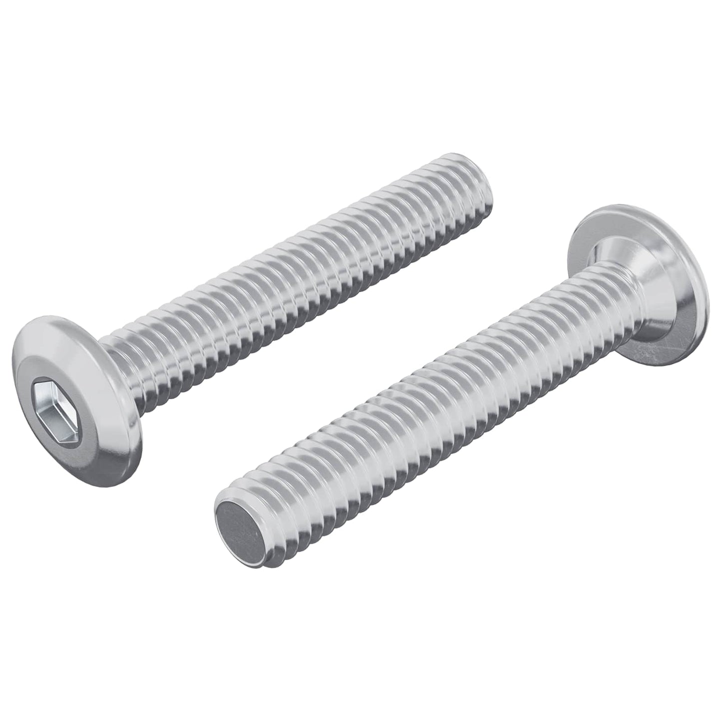 Vite con Testa Bloccante 2 pcs Argento M6 x 35 mm Acciaio