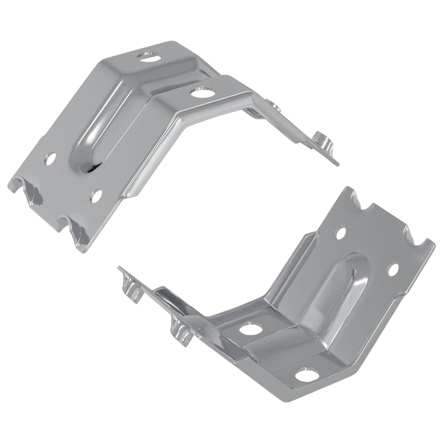 Supporto 2 pcs Zincato 106 x 55 x 1,5mm Acciaio