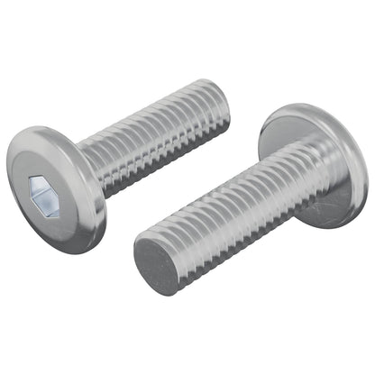 Vite 2 pcs Argento 8 x 25 mm Acciaio