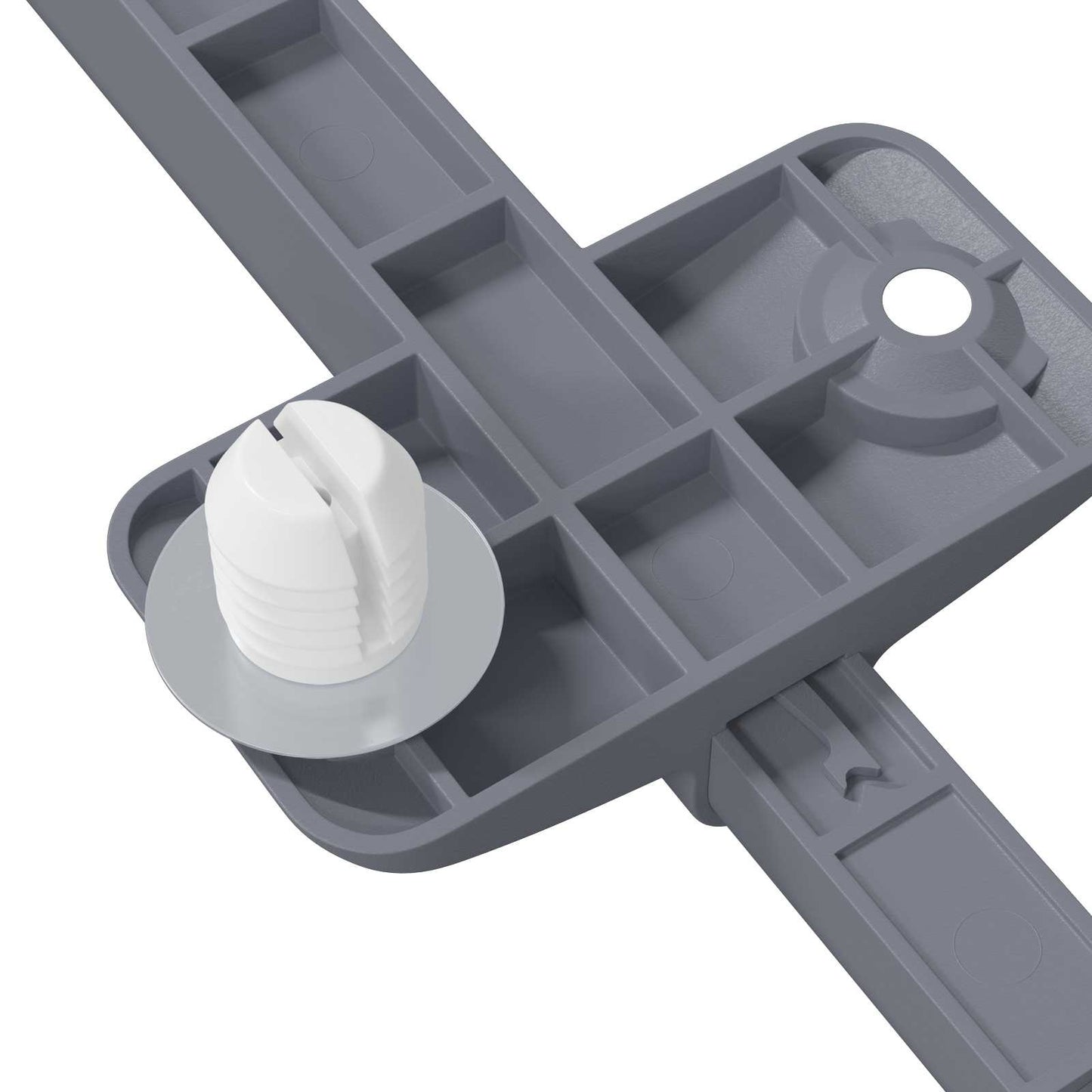 Smorzatore a Chiusura Morbida 2 pcs Grigio 125 x 47 x 15 mm PP