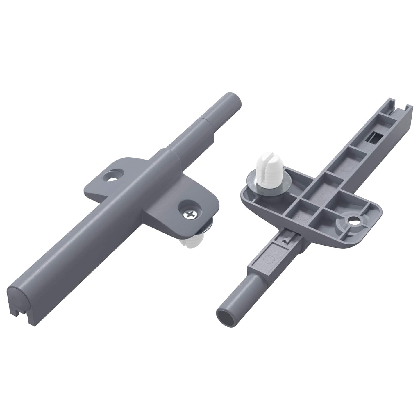 Smorzatore a Chiusura Morbida 2 pcs Grigio 125 x 47 x 15 mm PP