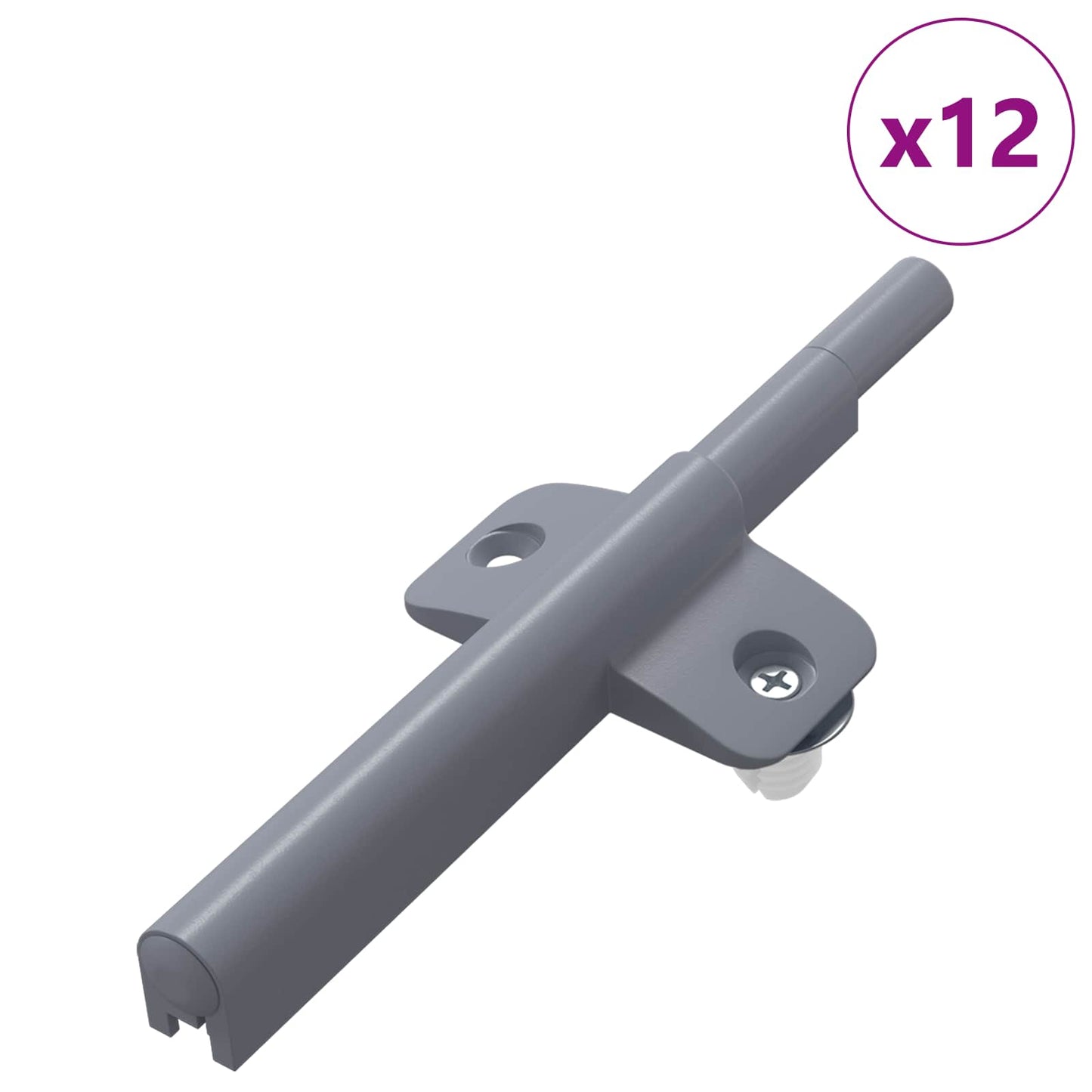 Smorzatore a Chiusura Morbida 12 pcs Grigio 125 x 47 x 15 mm PP