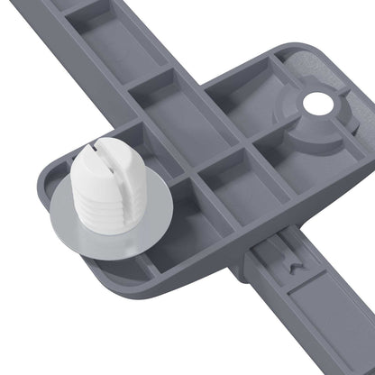 Smorzatore a Chiusura Morbida 1161 pcs Grigio 125 x 47 x 15 mm