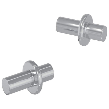 Gancio per Mensola 2 pcs Argento 8,6 x 8,6 x 14,6 mm Acciaio
