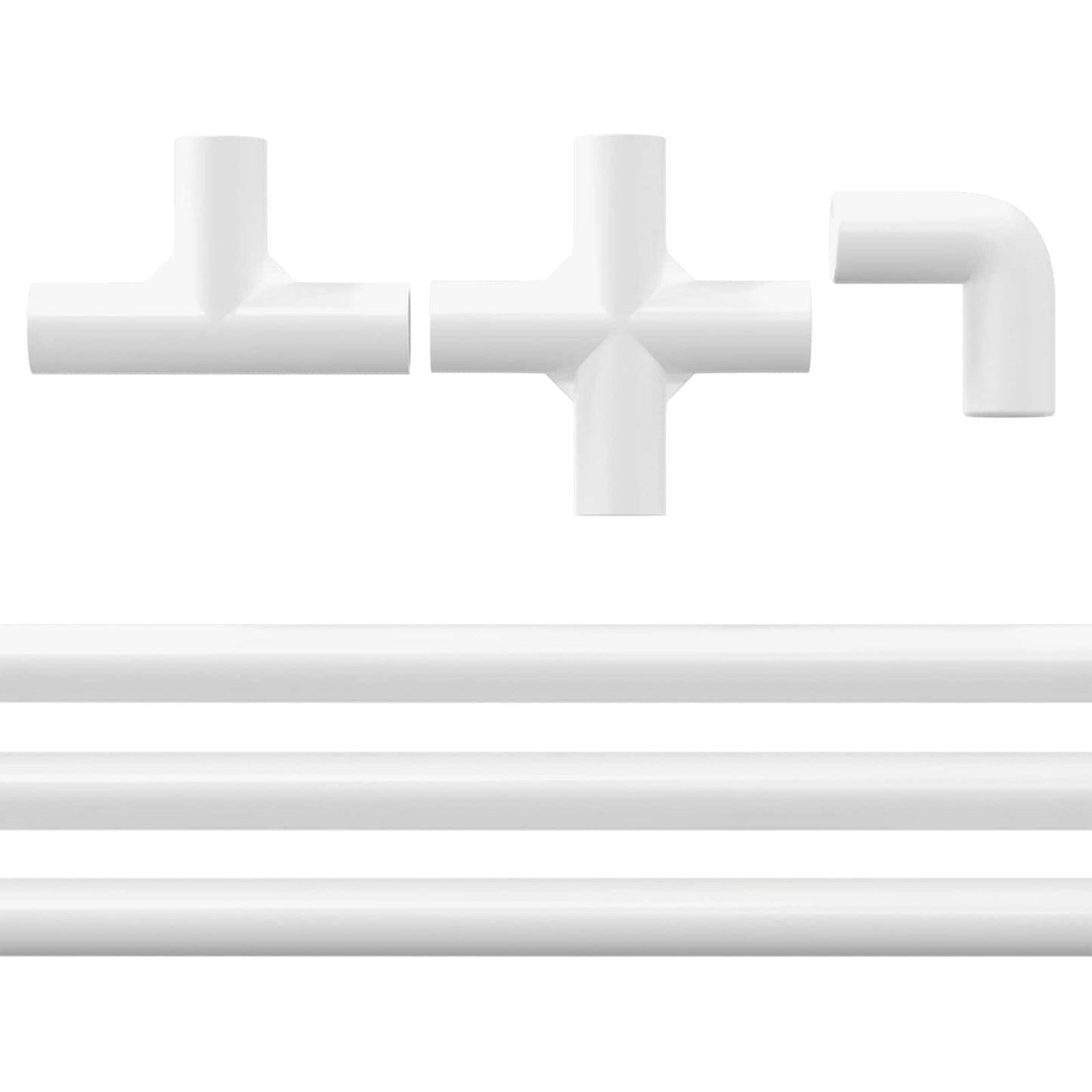 Tubo PVC 2 pcs Bianco 12,2 x 1,8 x 500 mm PP e PE