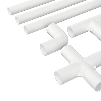 Tubo PVC 29 pcs Bianco PP e PE