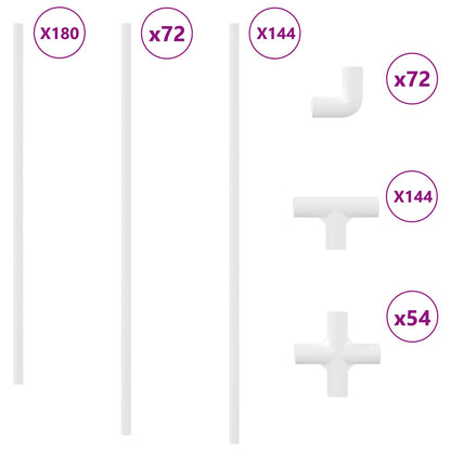 Tubo PVC 29 pcs Bianco PP e PE
