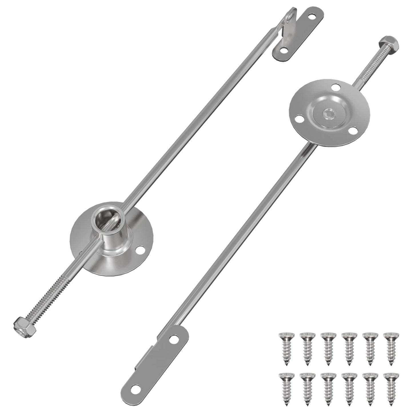 Cerniera a barra di trascinamento 2 pcs Argento 190 mm Ferro
