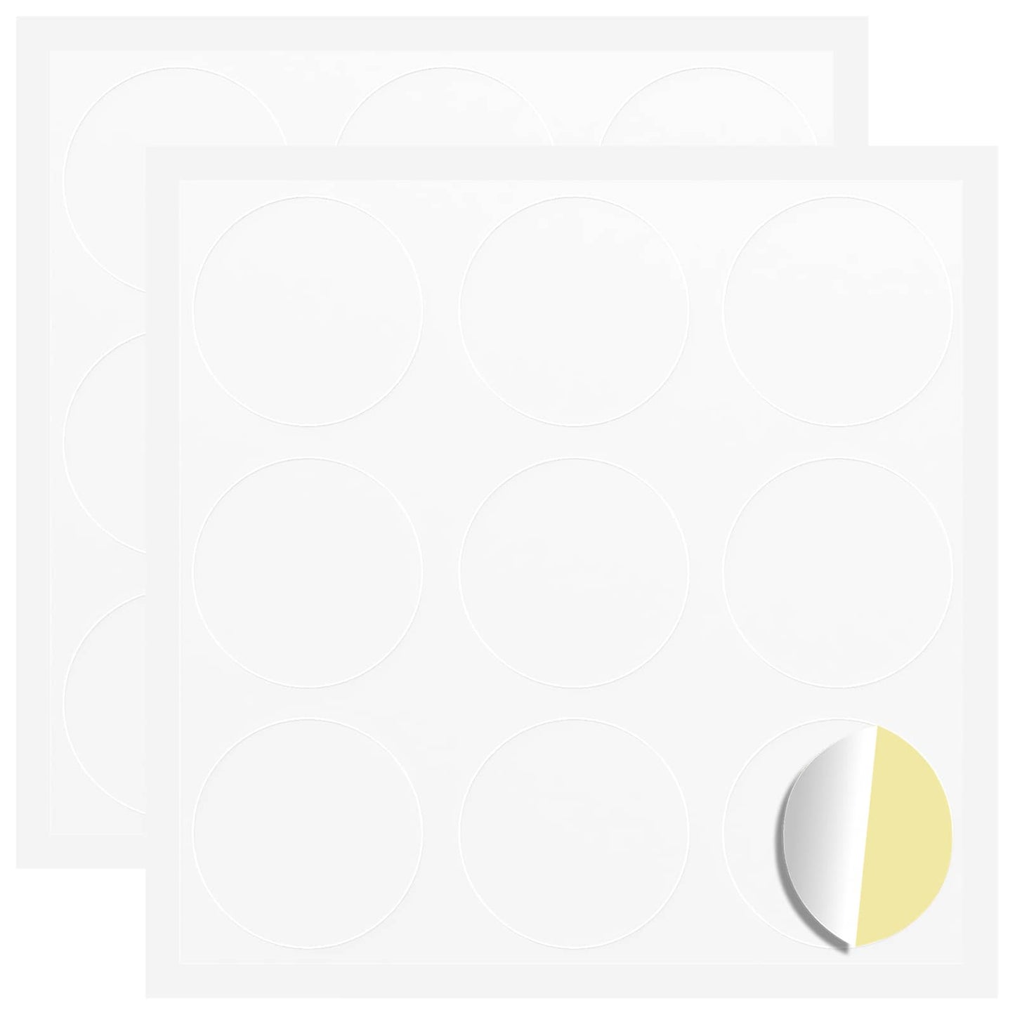 Adesivo 2 pcs Bianco Ã˜ 20 x 0,5 mm Carta