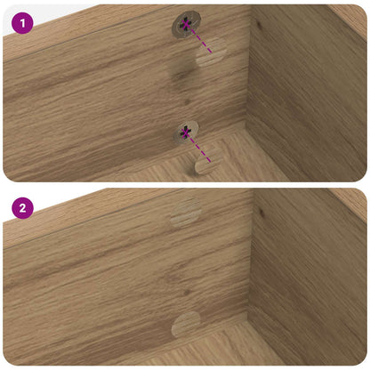 Copertura Vite Adesiva 12 pcs Rovere artigianale Ã˜ 20 x 0,5 mm