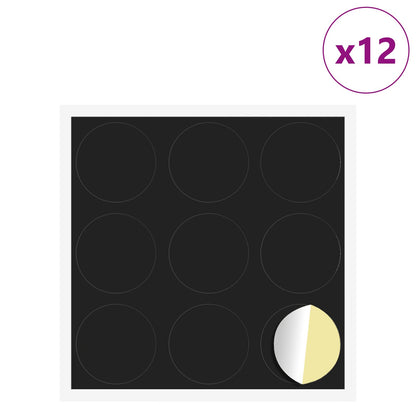 Copertura Vite Adesiva 12 pcs Nero Ã˜ 20 x 0,5 mm