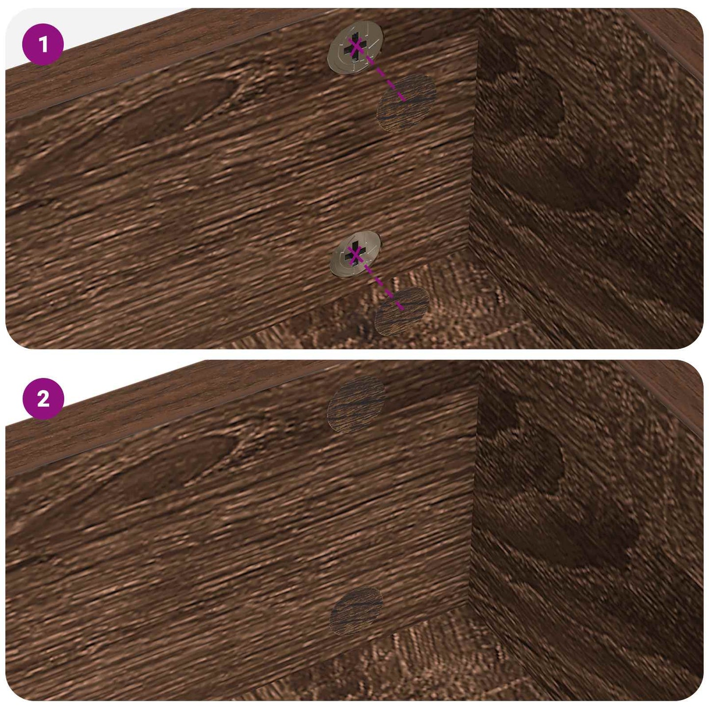 Copertura Vite Adesiva 12 pcs Rovere Marrone Ã˜ 20 x 0,5 mm