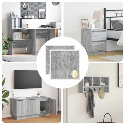 Copertura Vite Adesiva 2 pcs Grigio Sonoma Ã˜ 20 x 0,5 mm