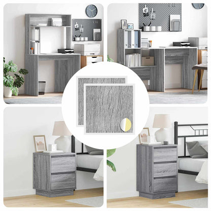 Copertura Vite Adesiva 2 pcs Grigio Sonoma Ã˜ 20 x 0,5 mm