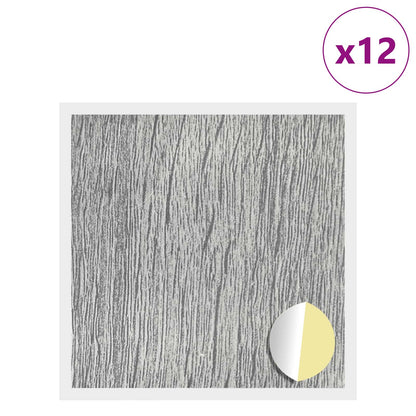 Copertura Vite Adesiva 12 pcs Grigio Sonoma Ã˜ 20 x 0,5 mm