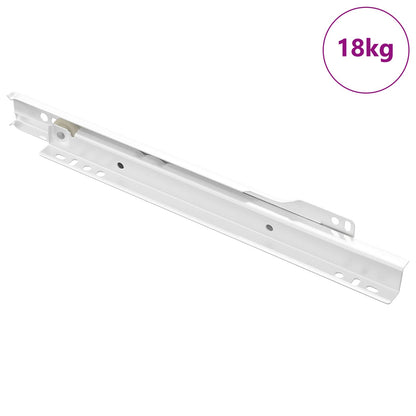 Scorrevole per cassetti 87 pcs Bianco Acciaio