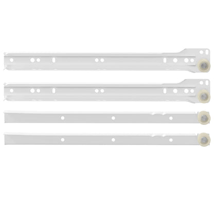 Scorrevole per cassetti 73 pcs Bianco Acciaio